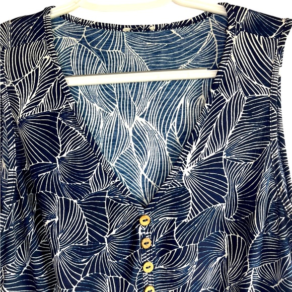 Delirious Tie Front Blouse - Picture 2 of 5